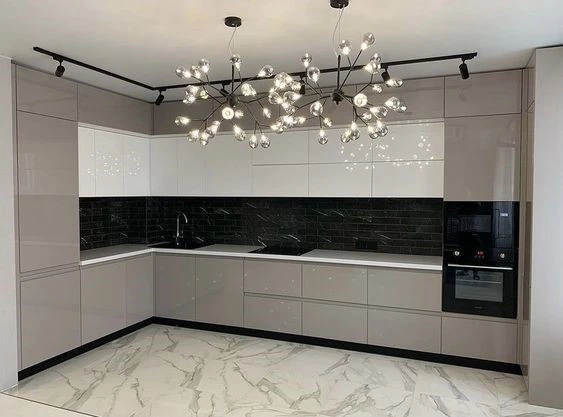 Tủ bếp cánh kính